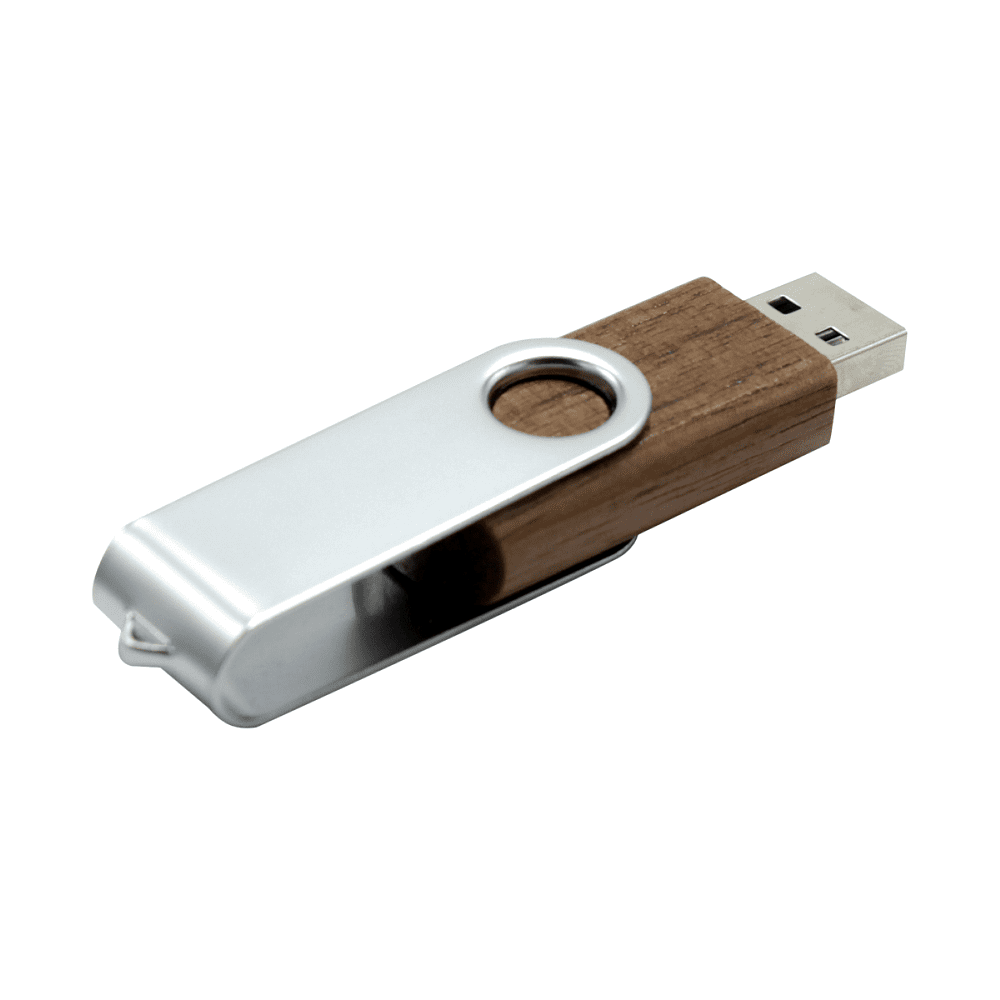 Карта памяти USB Flash 2.0 16 Gb VDF-008, пластик, метал, древесный - 2