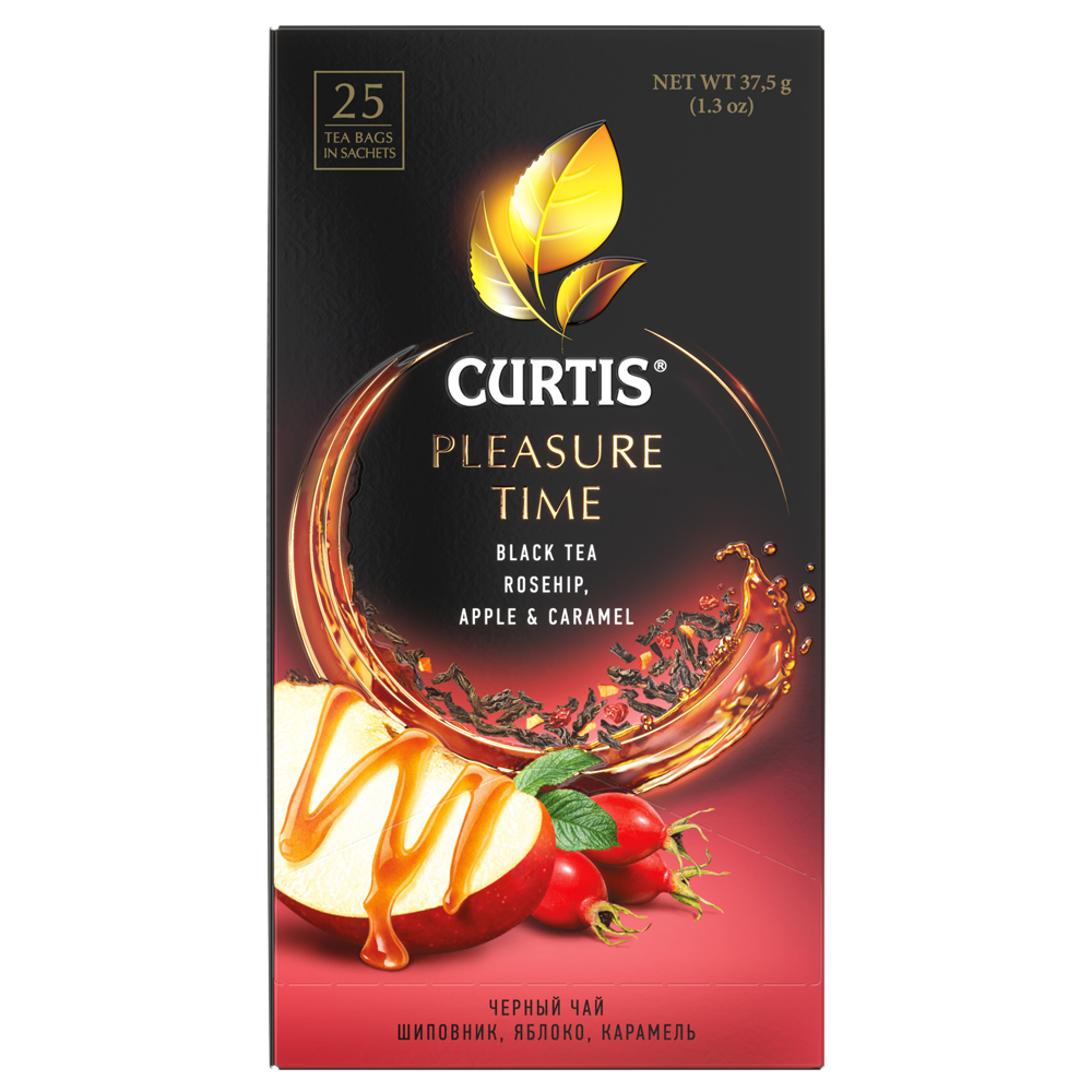 Чай "Curtis" Pleasure Time, 25 пакетиковx1.5 г, черный