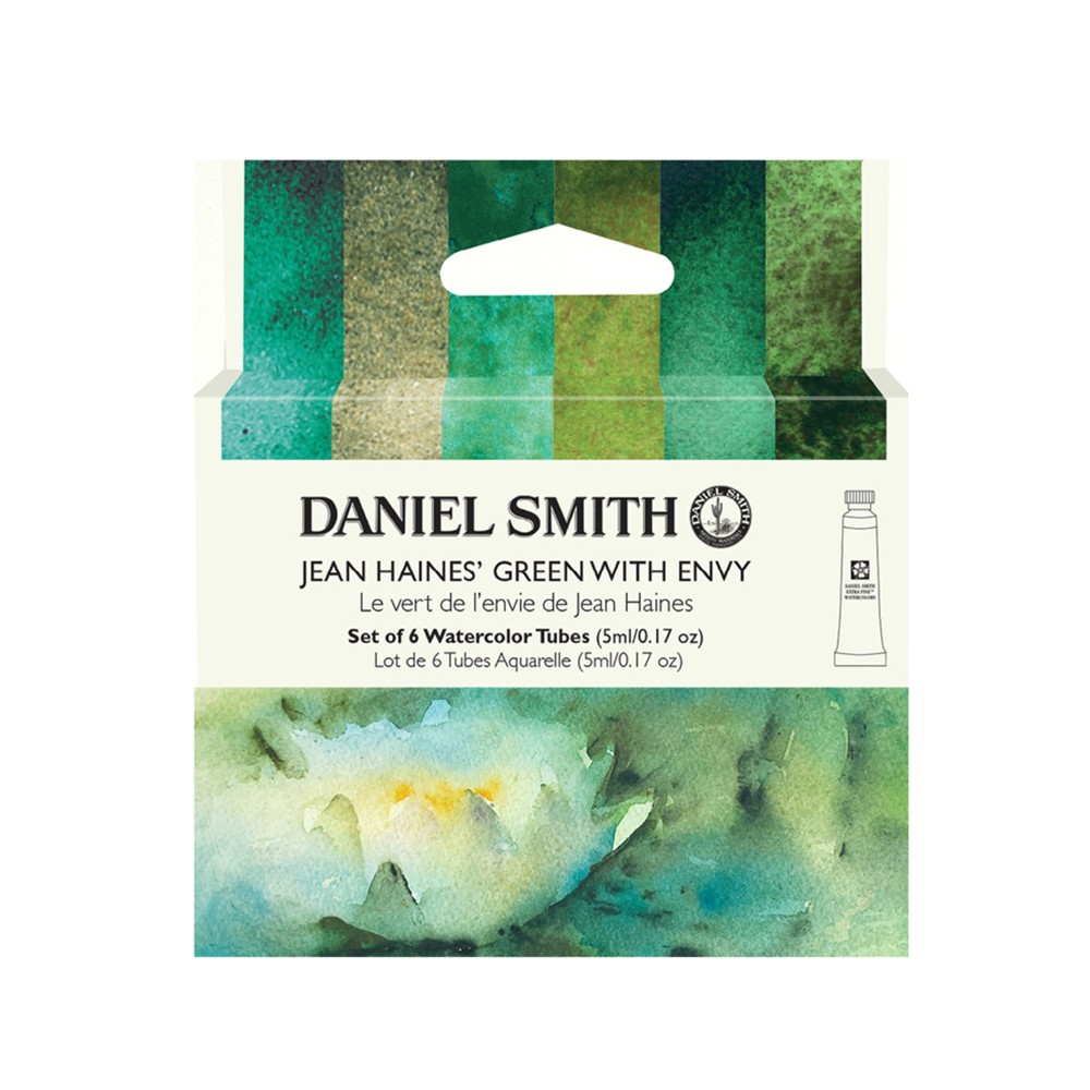 Краски акварельные Daniel Smith "Jean Haines "Green With Envy", 6 цветов, тубы