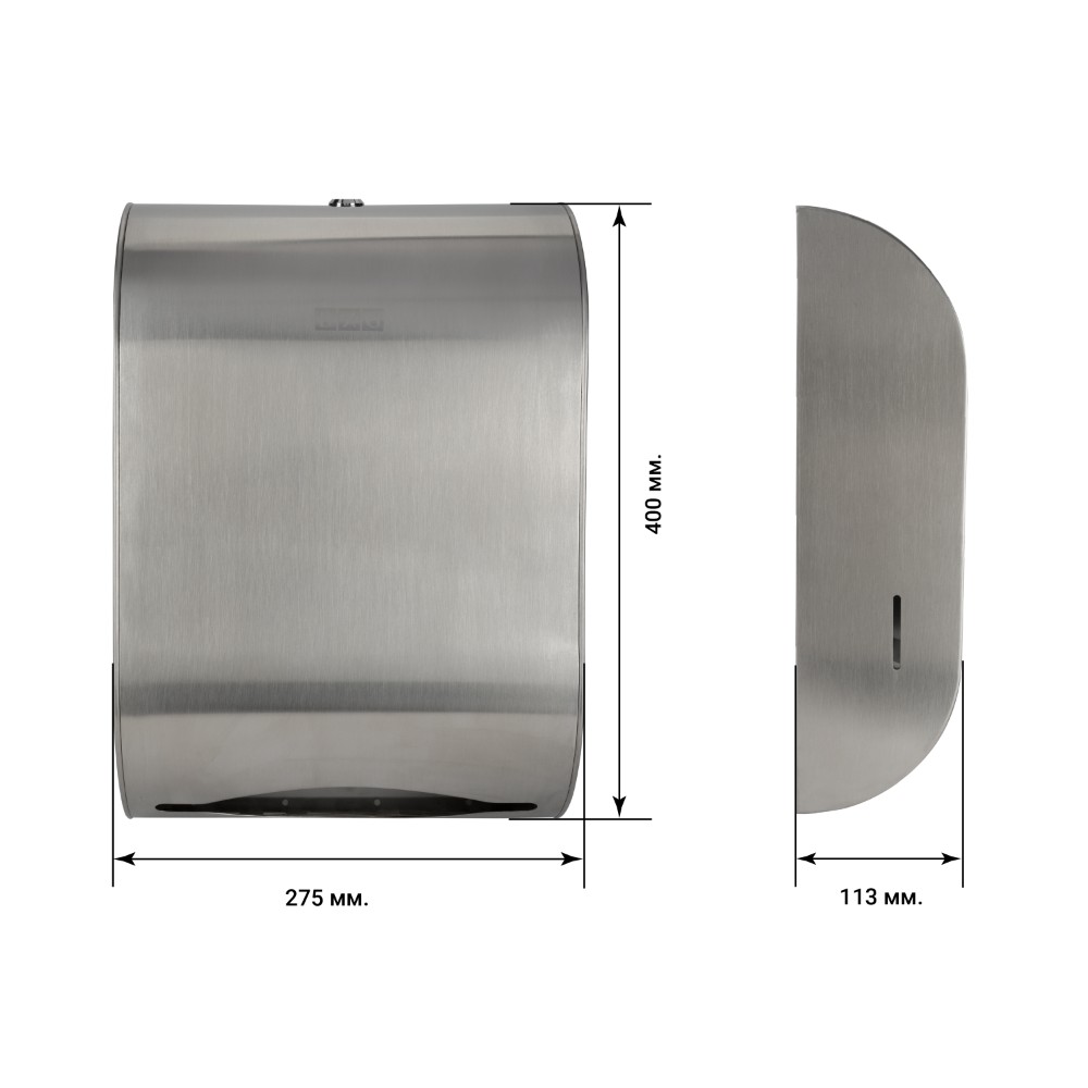 Диспенсер для полотенец листовых BXG-PD-5030A, металл, серебристый, матовый - 2
