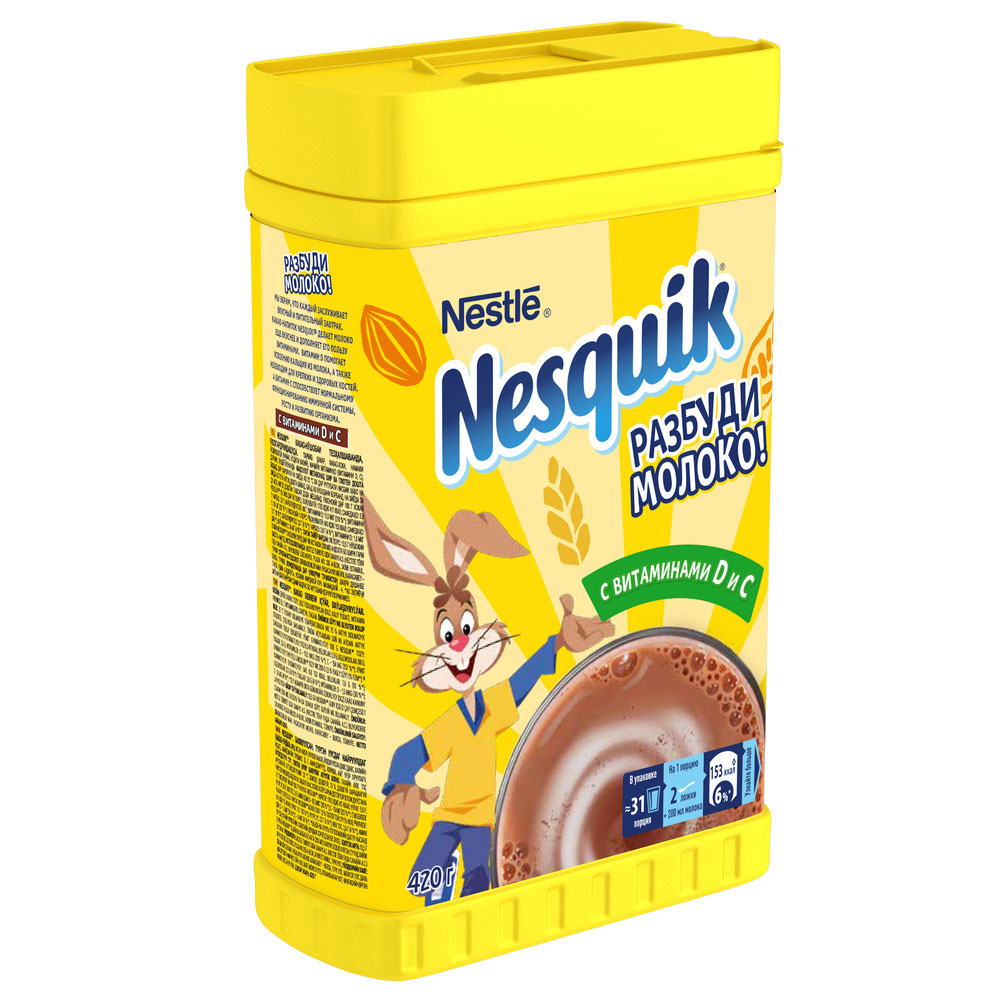 Какао-напиток быстрорастворимый "Nesquik", 420 г - 2