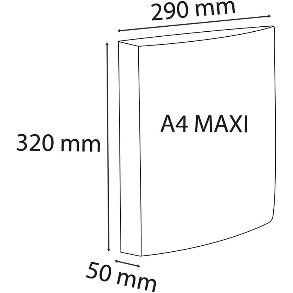 Папка на кольцах Exacompta "Iderama", 4 кольца, голубой - 4