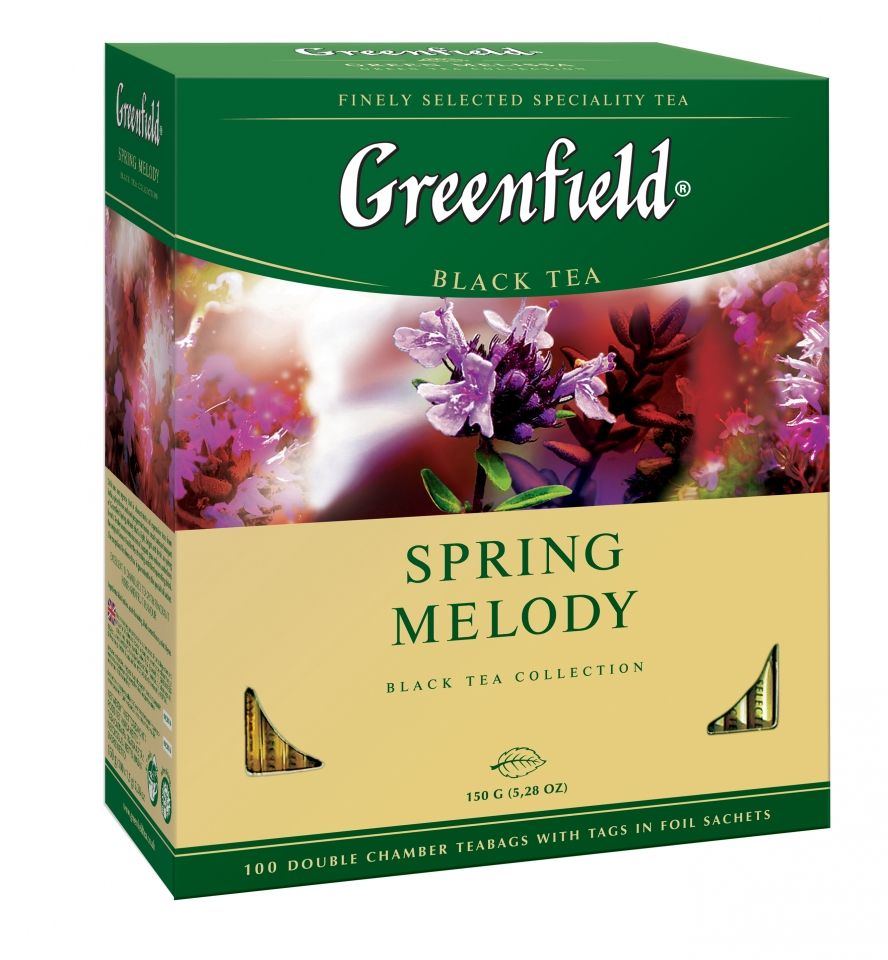 Чай "Greenfield" Spring Melody, 25 пакетиков x1.5 г, черный - 3