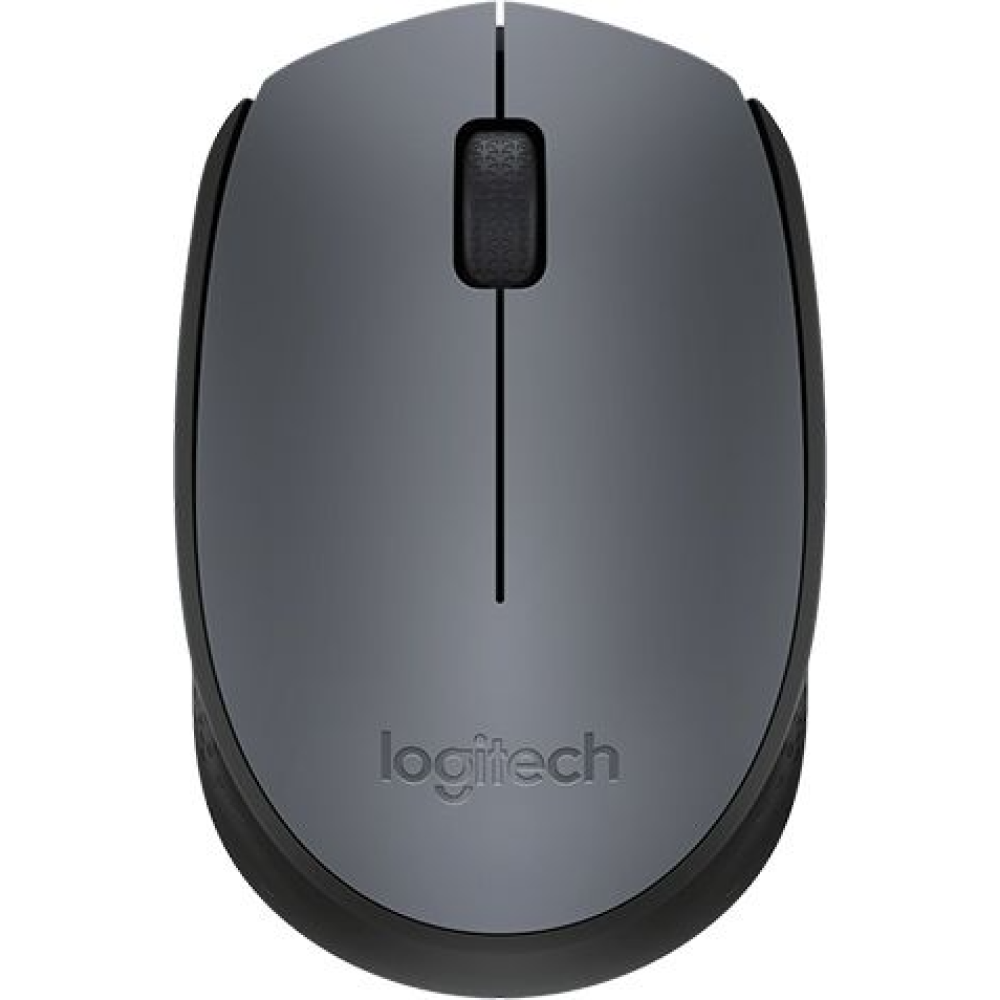 Мышь Logitech "M170 Grey", беспроводная, 1000  dpi, 3 кнопки, серый