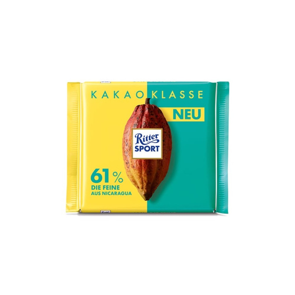 Шоколад темный Ritter Sport 61% какао, 100 г