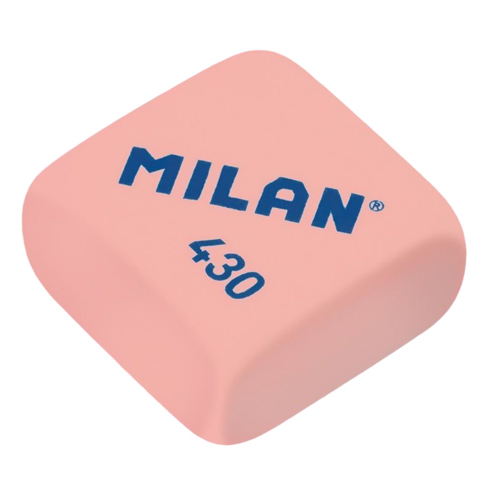 Ластик Milan "430", 1 шт, белый