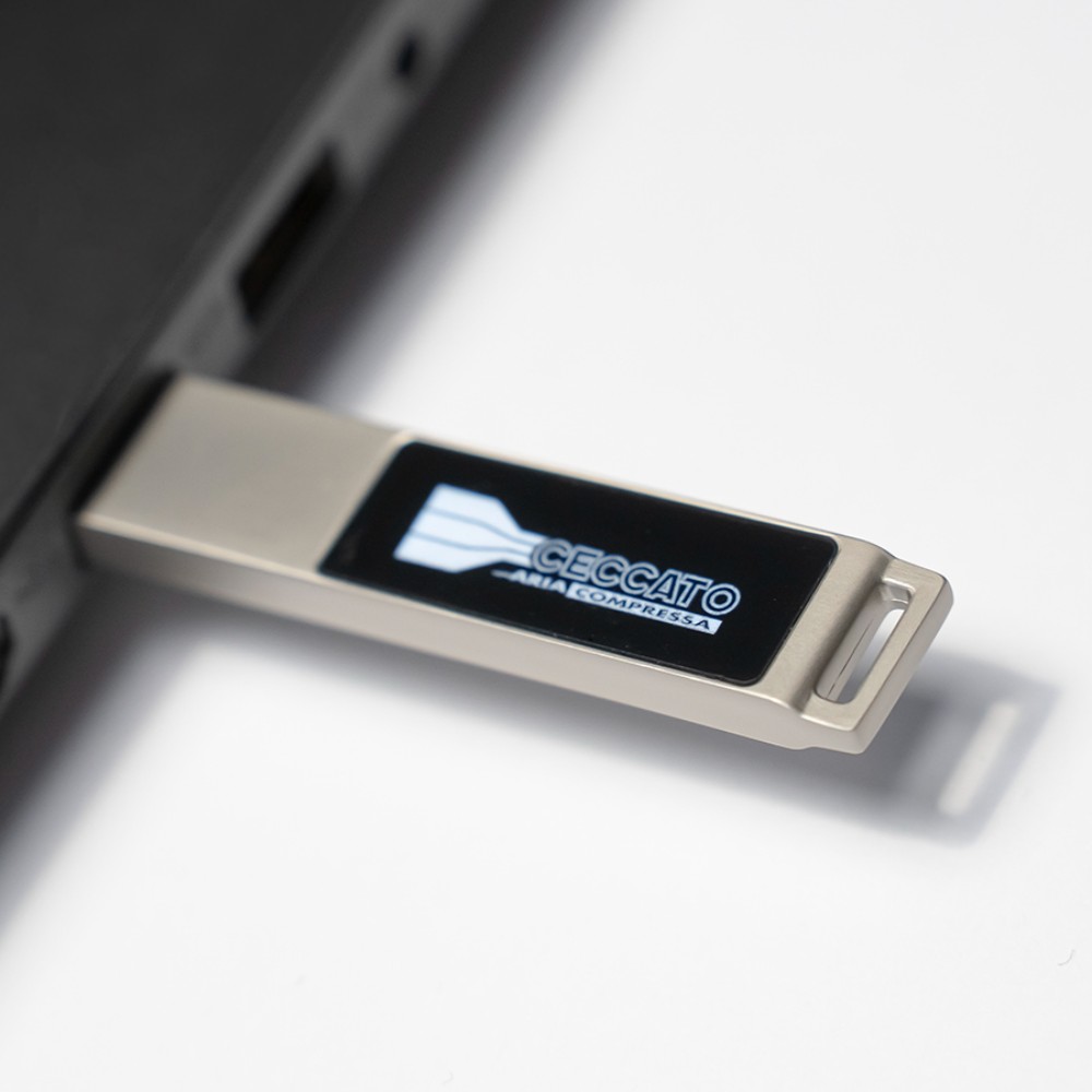 USB Flash накопитель 2.0 "Led" с подсветкой, 32 Gb, серебристый - 3