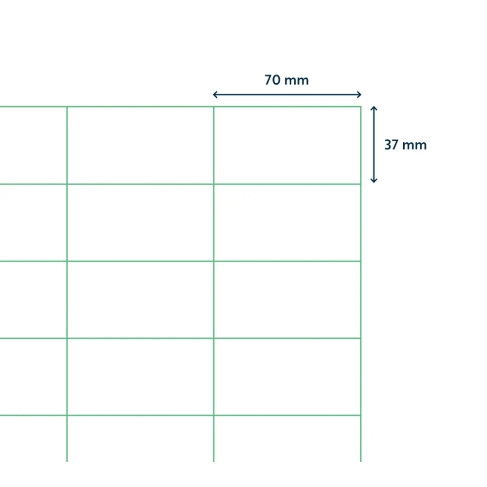 Самоклеящиеся этикетки универсальные "Rillprint", 70х37 мм, 25 листов, 24 штуки, полупрозрачный - 3